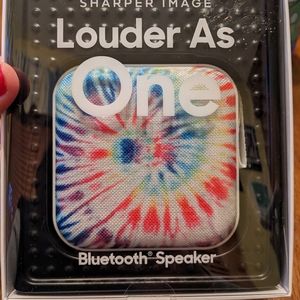 Sharper Image Tye Dyed Blue Tooth Speaker NWT